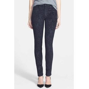 Hudson Jeans Womens 27 Black Barbara High Waist Super Skinny Made USA Boot Tuck